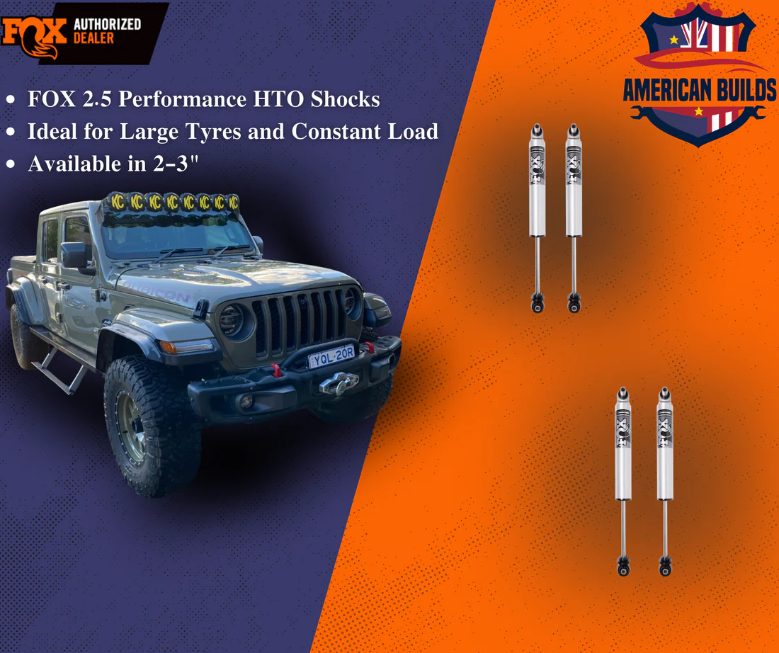 FOX 2.5 HTO Shocks - Jeep Gladiator JT 2020+
